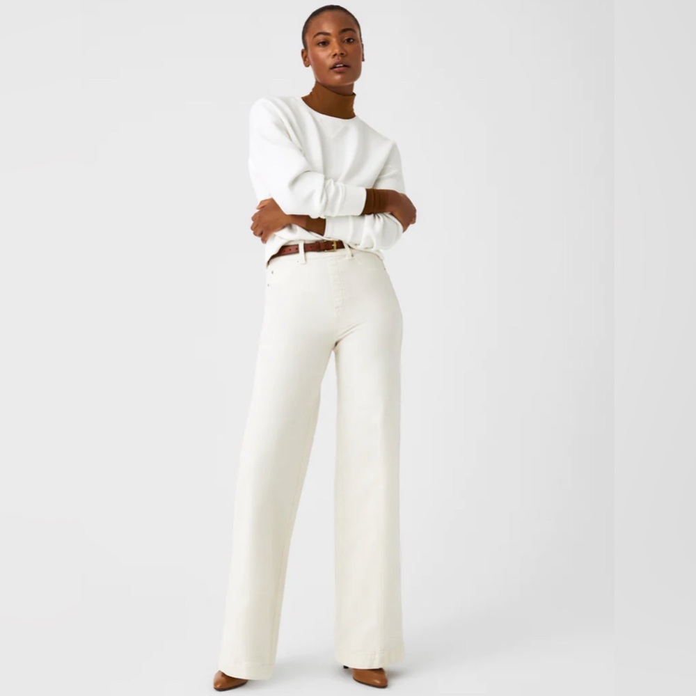 Spanx seamed front wide leg Jean